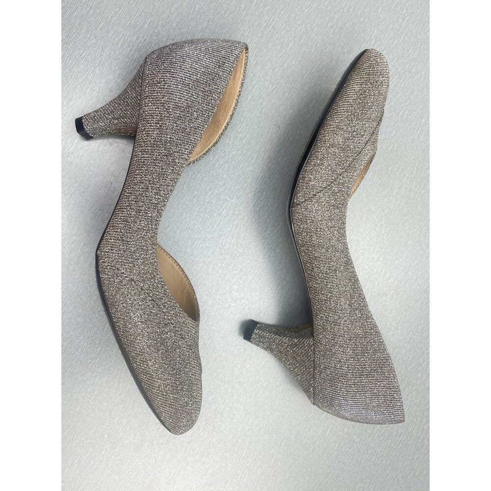 Naturalizer Deva Pewter Glitter Womens heels size 7.5 M Comfort - Picture 11 of 13